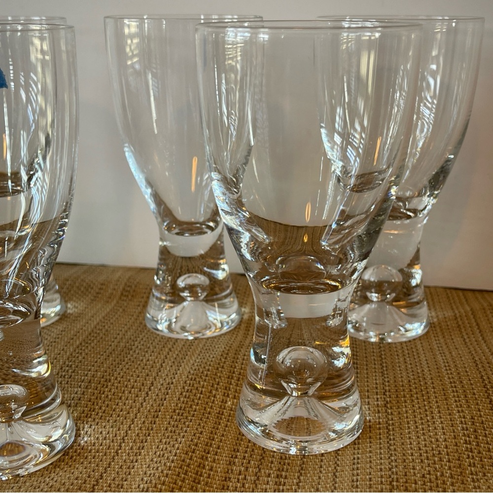 Iittala Tapio Finland White Wine Glasses Set Of 4